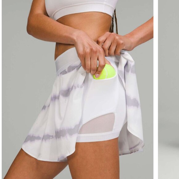 Lululemon Court Rival High-Rise Skirt Transverse Lilac Multi Size 8 - Picture 3 of 8